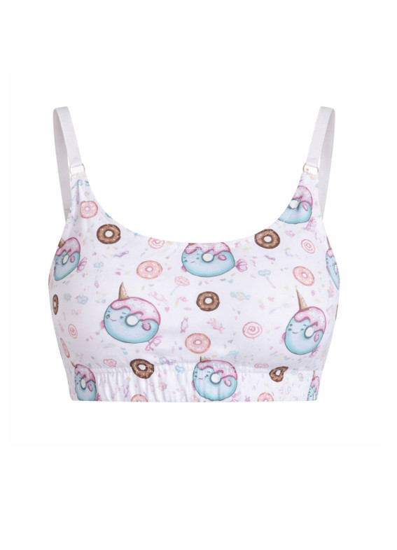 Пончик, топ до піжами, білий00-00002858