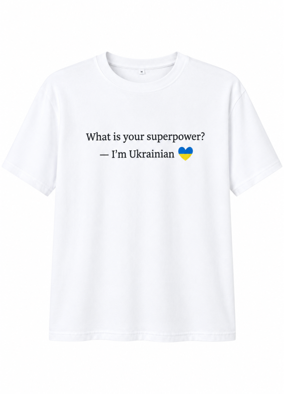 Українка MEN, чоловіча футболка, біла00-00003187