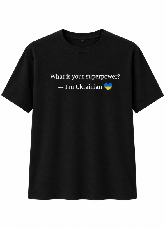 Українка MEN, чоловіча футболка, чорна00-00003187