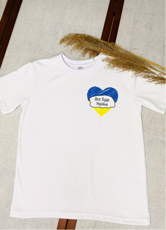 Україна-1, футболка жіноча, біла00-00003180