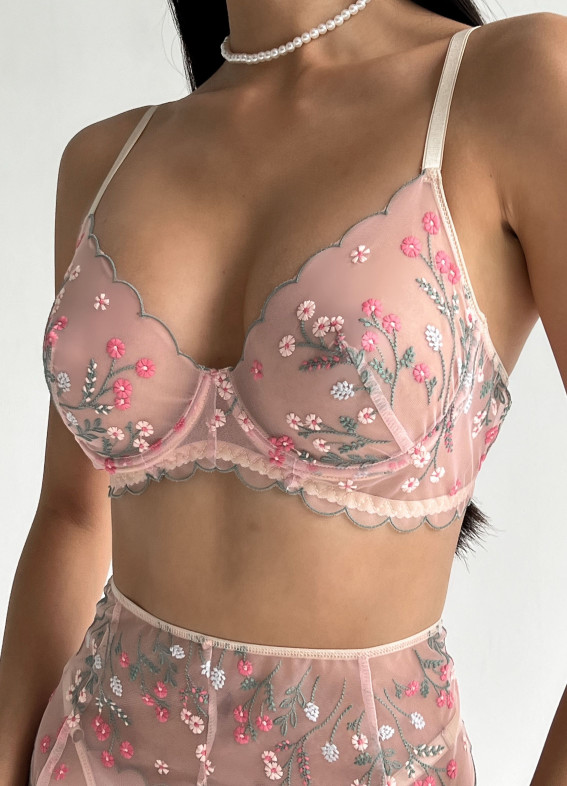 Олівія, бюстгальтер, пудровий00-00003419