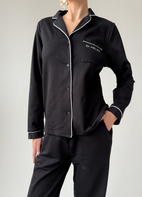 Жизель, піжама, чорна00-00004309-k