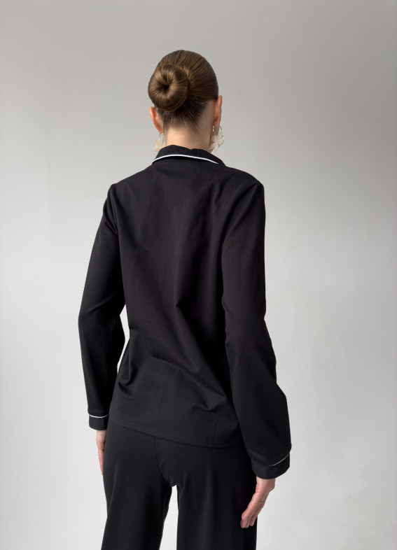 Жизель, піжама, чорна00-00004309-k