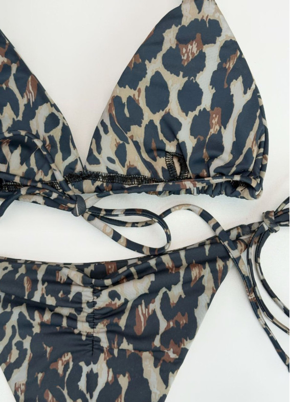 Лямур, купальник, коричневий00-00004495-k