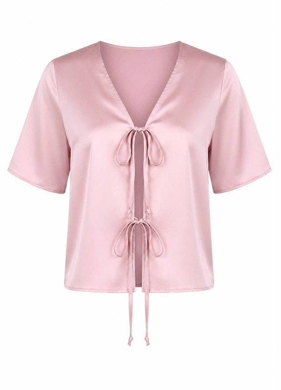 Лила, рубашка к пижаме, пудровая00-00004694