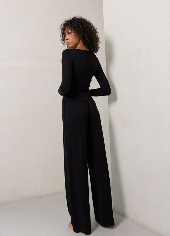 Донна, піжама, чорна00-00004812-k