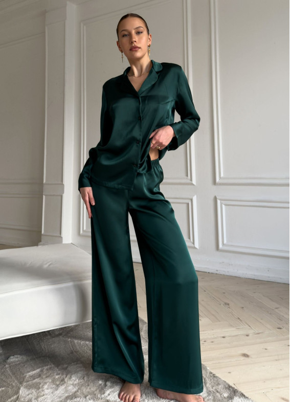 Жанет, піжама, зелена00-00004846-k