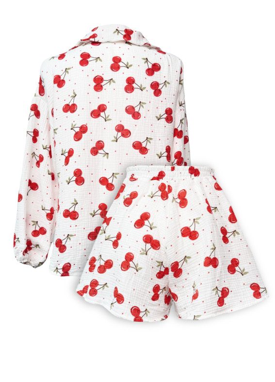 Cherry, піжама, біла00-00004891-k