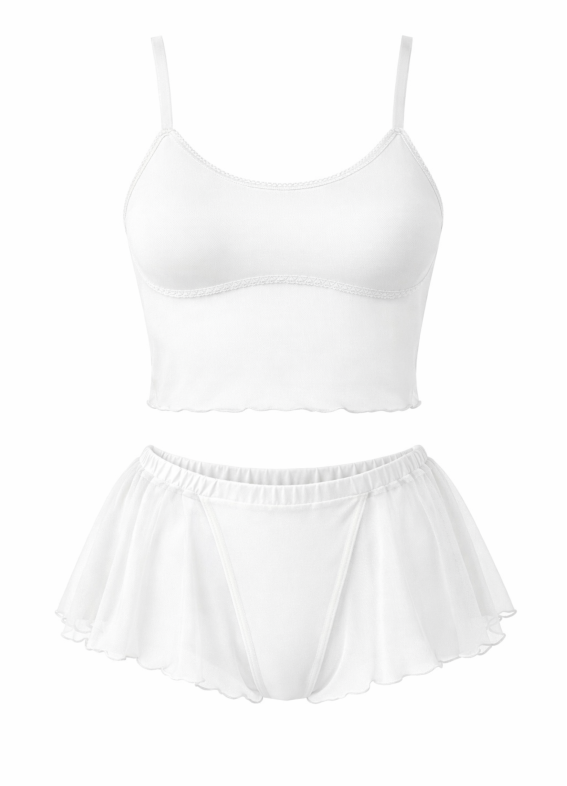 Пайпер, піжама, біла00-00004895-k