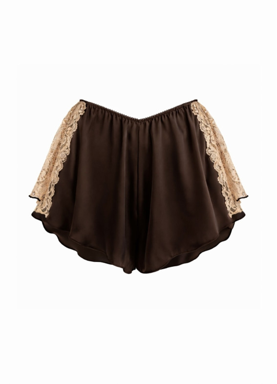 Інгрид, шорти до піжами, коричневі00-00004927