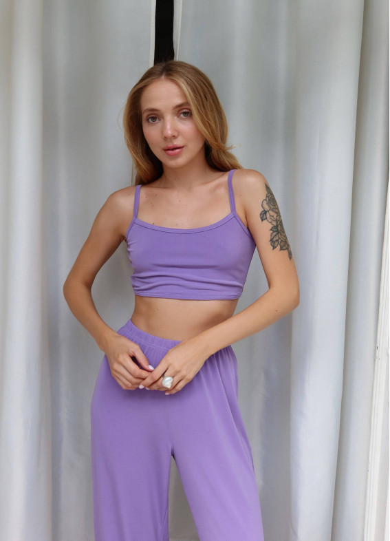 Амелія, піжама з штанами, бузкова00-00005100-k