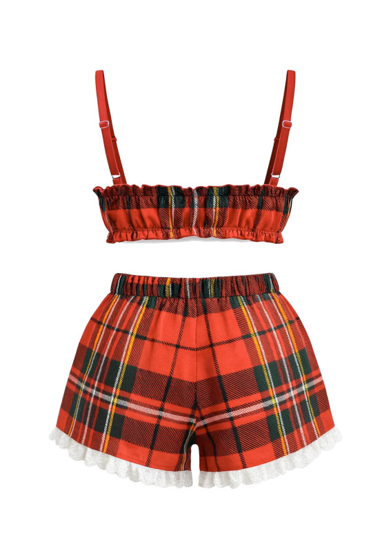 Тільда, піжама з топом, червона00-00005166-k