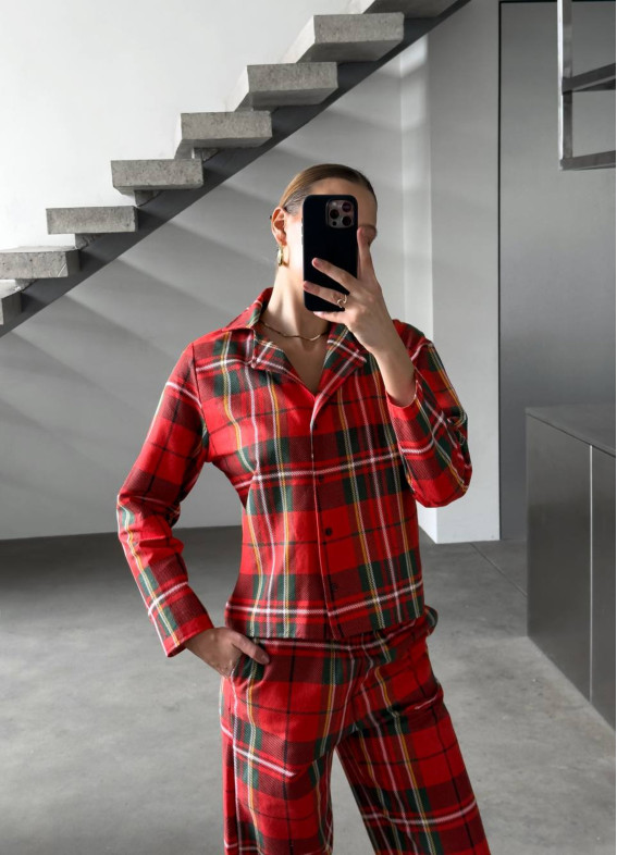 Тільда, піжама, червона00-00005168-k