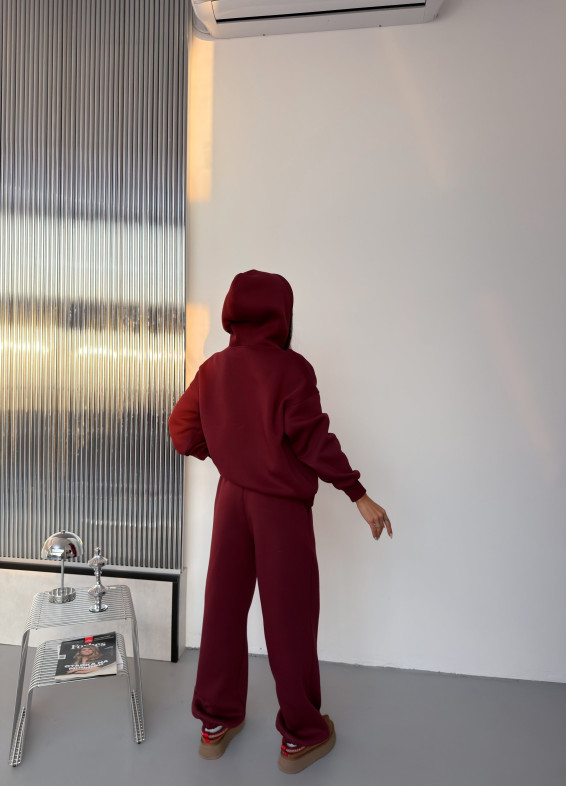 Ніла фліс, костюм, бордовий00-00005186-k