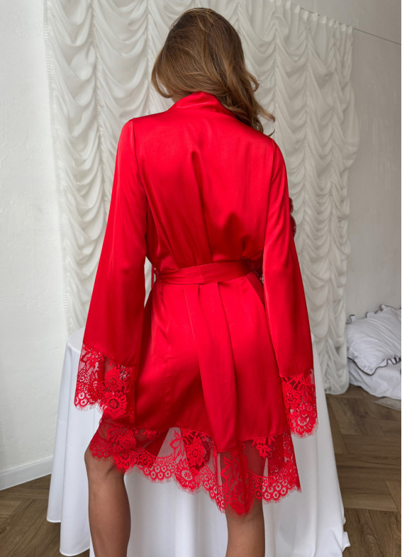 Есмі, халат, червоний00-00005498