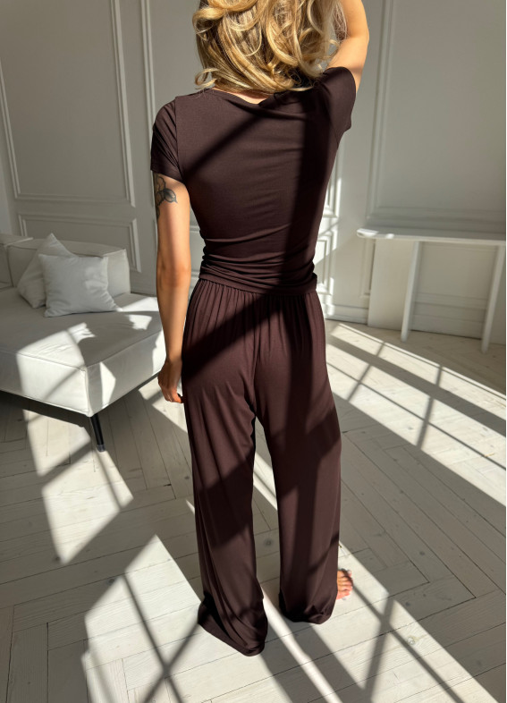 Кенді, піжама, коричнева 00-00005523-k