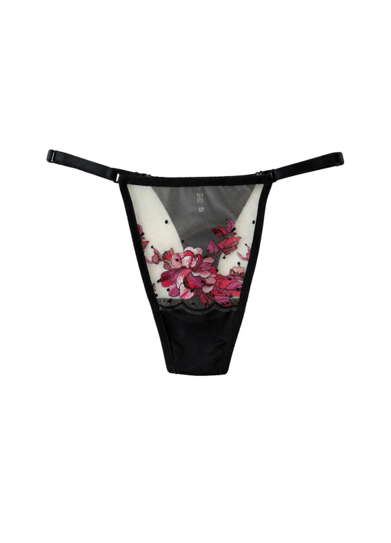 Чилі, трусики стрінги, чорні00-00005535