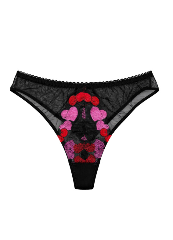 Космея, трусики стрінги, чорні00-00005538
