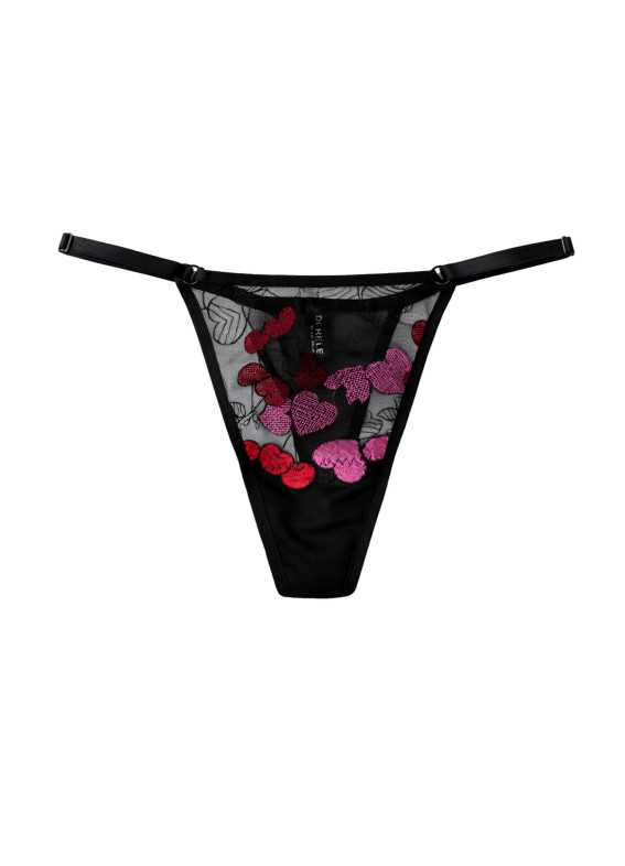 Чері, трусики стрінги, чорні00-00005539