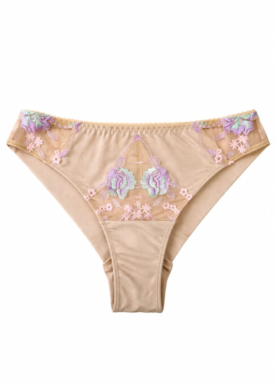 Мишель, трусии бразилианы, бежевые00-00005543