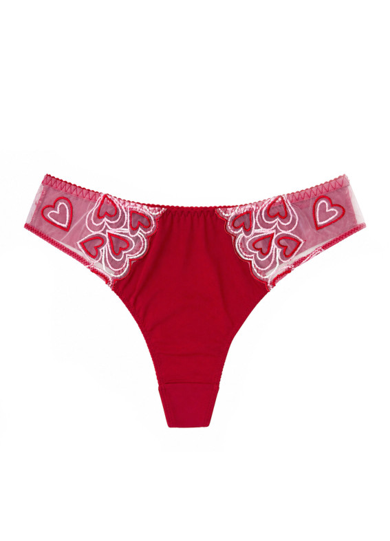 Белла, трусики стрінги, червоні00-00005545
