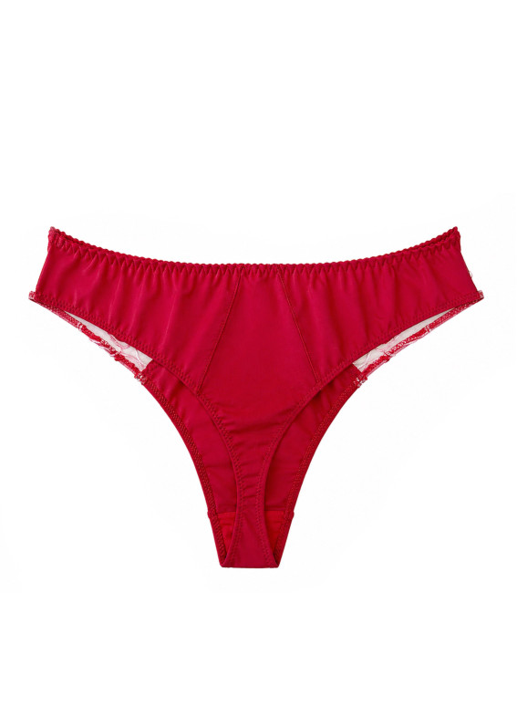 Белла, трусики стрінги, червоні00-00005545