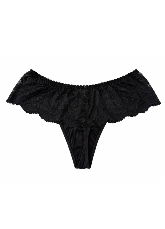 Теа, трусики стрінги, чорні00-00005547