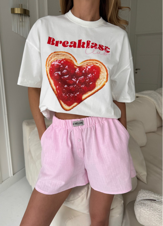 Breakfast club, футболка, молочна00-00005552