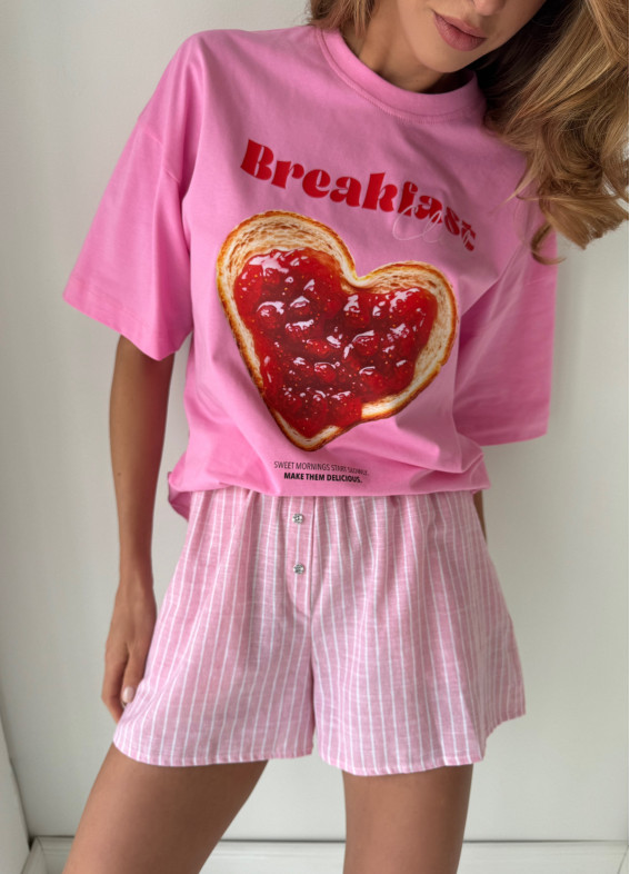 Breakfast clab, піжама, рожева00-00005552-k-1