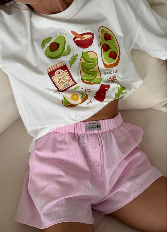 Avoсado toast, футболка, молочна00-00005553