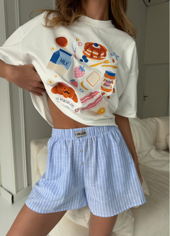 Breakfast joys, піжама, різнокольорова00-00005559-k