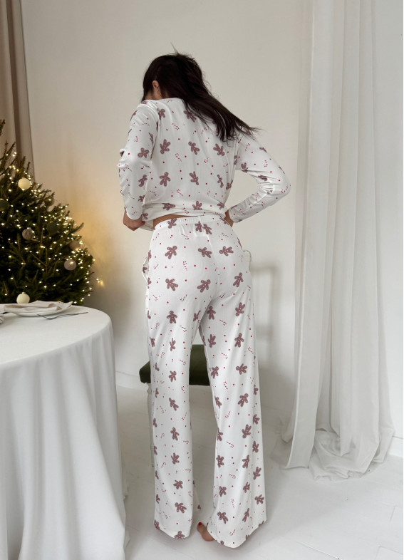 Джинджер, піжама, біла128