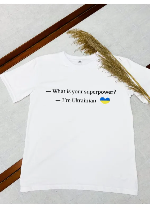 Українка, футболка жіноча, біла00-00003182