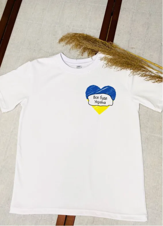 Україна-1, футболка жіноча, біла00-00003180