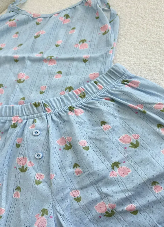 Зої, піжама з майкою, блакитна00-00004547-k