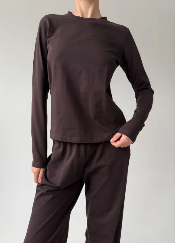 Саманта, піжама, коричнева00-00004820-k