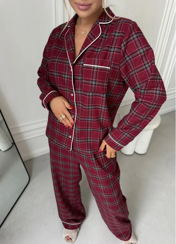 Аміра, піжама, бордова00-00005344-k